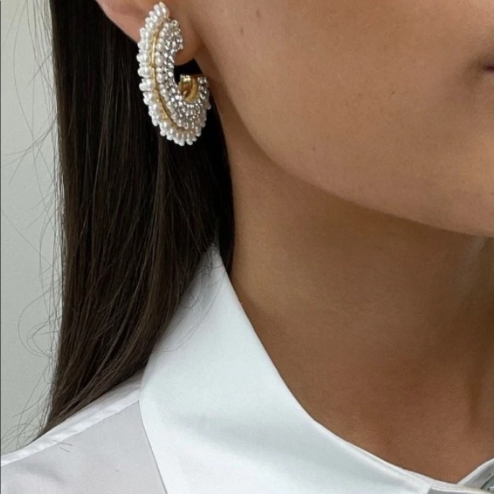 MIGNONNE GAVIGAN MINI PEARL FIONA HOOPS